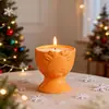 Ropa Aromaterapia Yeso Ciervo Taza Tejida Molde DIY Patrón de Alce Patrón de Lana Taza de Vela Molde de Silicona