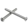 Tornillo Hexagonal de Acero Inoxidable 304 para Muebles, Cabeza Plana Grande, Borde Invertido, Tornillo de Cabeza Redonda, Perno de Borde Invertido