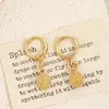Brincos Redondos de Luxo Retro Criativos Moda Brincos Redondos Banhados a Cobre Ouro 18K Real Brincos de Alta Qualidade