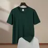 Camiseta de Algodão Penteado CVC Algodão Puro 180g Verão Manga Curta Camisa Publicitária para Homens e Mulheres, Camiseta Cultural, Personalização de Roupas para Grupos Atacado