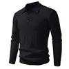Novo estilo outono e inverno suéter masculino jacquard com gola virada, tricô quente vintage, jaqueta de tricô casual versátil de cor sólida