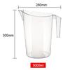 Taza medidora apilable de PC de boca ancha con escala, taza medidora de plástico engrosado para tiendas de té de leche, taza medidora de plástico de alta transparencia al por mayor