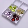 Piedras Sueltas de Circonita Cúbica de Colores en Verde Manzana, Amarillo Ganso, Rosa Claro y Granate Piedras Preciosas Accesorios de Joyería al por Mayor
