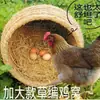 Gallinero Antiguo, Gallinero de Paja, Gallinero Ponedor de Huevos, Gallinero Impermeable para Exteriores, Nido Ponedor de Huevos para Pollos, Nido Ponedor de Huevos Grande