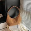 Bolsa de Design Exclusivo para Pedidos Estrangeiros para Mulheres, Grande Capacidade, Nova Bolsa Casual Retro de Ombro Único Transversal para Outono e Inverno, Bolsa de Dumpling para o Dia a Dia