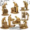 Conjunto de Oito Peças de Chá Tieguanyin Pet de Chá de Resina Loja de Chá Cerimônia do Chá Zero Ornamento Artesanato Ornamento de Casa Ornamento