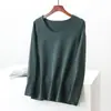 Novos estilos outono e inverno: blusas de manga longa com gola redonda, plus size, para mulheres, com cores lisas, corte justo e espessura adicional para aquecimento.