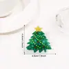 Mini Pinzas para el Cabello Navideñas Transfronterizas Europeas y Americanas, Pasadores de Árbol de Navidad y Papá Noel, Accesorios para el Cabello Festivos de Moda y Simples para Fiestas