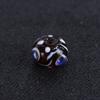 Cuentas de vidrio antiguas de cuatro ojos DIY accesorios para pulsera colgante regalo cuentas de vidrio vintage hechas a mano