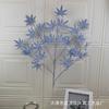 Venta al por mayor de fábrica simulación integrada Hoja de Arce boda salón de bodas piso de plástico fila flor artificial flor decorativa Accesorios de guía de camino Flor