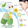 Produto Quente de Venda Transfronteiriça: Molde de Gelo Facial, Molde de Gelo de Silicone para Massagem, Molde Portátil de Compressão de Gelo para Cuidados com Encolhimento de Poros Faciais