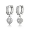 RAKOL Coreia Dongdaemun Design Conjunto Completo Zircon Brincos de Amor Personalizado para Mulheres Brincos Geométricos em Forma de Coração