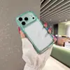 Adequado para capa de celular Apple 18PROMAX com bordas arredondadas, furos precisos, cor translúcida, capa rígida de acrílico puff para iPhone 17/13