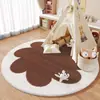 Alfombra Blanda de Imitación Cachemir Transfronteriza, Felpudo Absorbente de Agua Antideslizante, Felpudo de Peluche para Juegos y Entretenimiento, Felpudo Decorativo para Sala de Estar