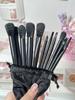 13 Four Seasons Green Makeup Brush Green Beauty Conjunto de pincéis de maquiagem de secagem rápida Super Soft Blush Powder Brush 22