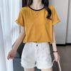 Camiseta de Mujer Manga Corta Rayas 2024 Ropa Nueva de Primavera y Verano Suelta Diseño Nicho Talla Grande Ropa Moda Europea