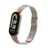 Adequado para Pulseira Xiaomi Mi Band 11 Fivela Milanesa Aço Inoxidável Pulseira Trançada Personalizada para Xiaomi Mi Band 10/9/8