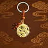 Estilo Étnico Chinês Liga Pingente de Dragão Chaveiro Ornamento Pequeno Presente para Homens e Mulheres Acessórios Decorativos Atacado