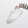 Tênis Casuais Espessos Estilo Ins 2025 Novos Versáteis Esportivos Coreanos Tendência Sapatos Brancos para Mulheres