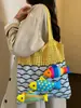 Bolso de hombro estilo coreano ins de dibujos animados, alto valor estético, único y fresco, bolso de playa para vacaciones en la costa que induce dopamina