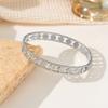 Pulseira de fivela caleidoscópio de quatro folhas requintada com incrustação de zircônia em cobre para mulheres, moda, combina com tudo, senso de alta qualidade, pulseira de estilo antigo médio, atacado