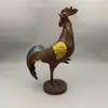 Gu Yunzhai Bronze Imitação Galo Dourado Galo de Cobre Colorido Independente Artesanato para Decoração de Casa Coleção Antiga Venda por Atacado