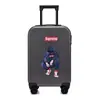 Atacado Personalizado Desenho Animado Bagagem Fosco Estilo Coreano Zíper Case com Rodinhas Roda Universal Malas Fechadura Combinatória para Homens e Mulheres