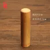 Tubo de Incienso de Bambú Xinming Tubo de Bambú Carbonizado Natural Vintage Portátil para Viaje Latas de Té Caja de Té Tubo de Incienso Latas de Té