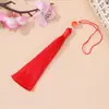 Borla de Cuentas de Vidrio con Degradado de Dos Tonos Hecha a Mano para Bolsos DIY Colgante Pequeño Simple para Coche Venta Directa de Fábrica Al por Mayor