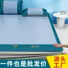 Esterilla de Verano de Seda de Hielo de Artemisa para el Hogar, Dormitorio de Estudiantes, Plegable, Esterilla de Verano con Aire Acondicionado, Esterilla Refrigerante, Juego de Tres Piezas Lavable