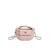 Bolsa Casual Simple Estilo Coreano al por Mayor para Mujer 2025 Invierno Nuevo Bolso de Hombro a Cuadros con Cadena Bolso Cruzado Texturizado para Mujer