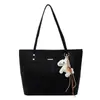 Bolsa Tote Retrô de Grande Capacidade Estilo Coreano para Mulheres 2026 Novo Modelo Simples Casual Tendência High-End Bolsinha de Ombro