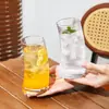 Taza de Café de Estilo Escandinavo Informal, Taza de Jugo, Taza Creativa de Media Luna, Vaso de Vidrio Doméstico para Agua, Taza para Bebidas