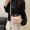 Bolso de Hombro de Lona Sencillo y Dulce para Mujer, Nuevo Estilo Otoño 2025, Bolso de Mujer Fresco y Elegante, Bolso de Pana a la Moda para Debajo del Brazo
