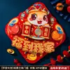 Adesivos de Porta com Personagens de Bênção de Ano Novo 2026 Novo Modelo para Porta de Entrada de Casa Festival da Primavera Ano do Cavalo Adesivos 3D Decoração de Ano Novo Venda por Atacado