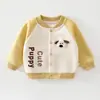 Chaquetas de Béisbol Finas de Otoño para Bebés Niños y Niñas Ropa para Bebés Sudadera con Capucha Cardigan Superior Elegante de Otoño para Niños y Niñas