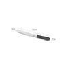 Espátula de acero inoxidable para crema, cuchillo para mantequilla, cuchillo con mango de plástico, cuchillo plano para raspar, cuchillo de montaje, cuchillo recto