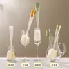 Cepillo para Tazas Artefacto de Limpieza para Tazas de Agua Mango Largo Multifuncional Cuatro en Uno Cepillo para Tapa de Taza Térmica Esponja Descontaminante para el Hogar Cepillo de Limpieza