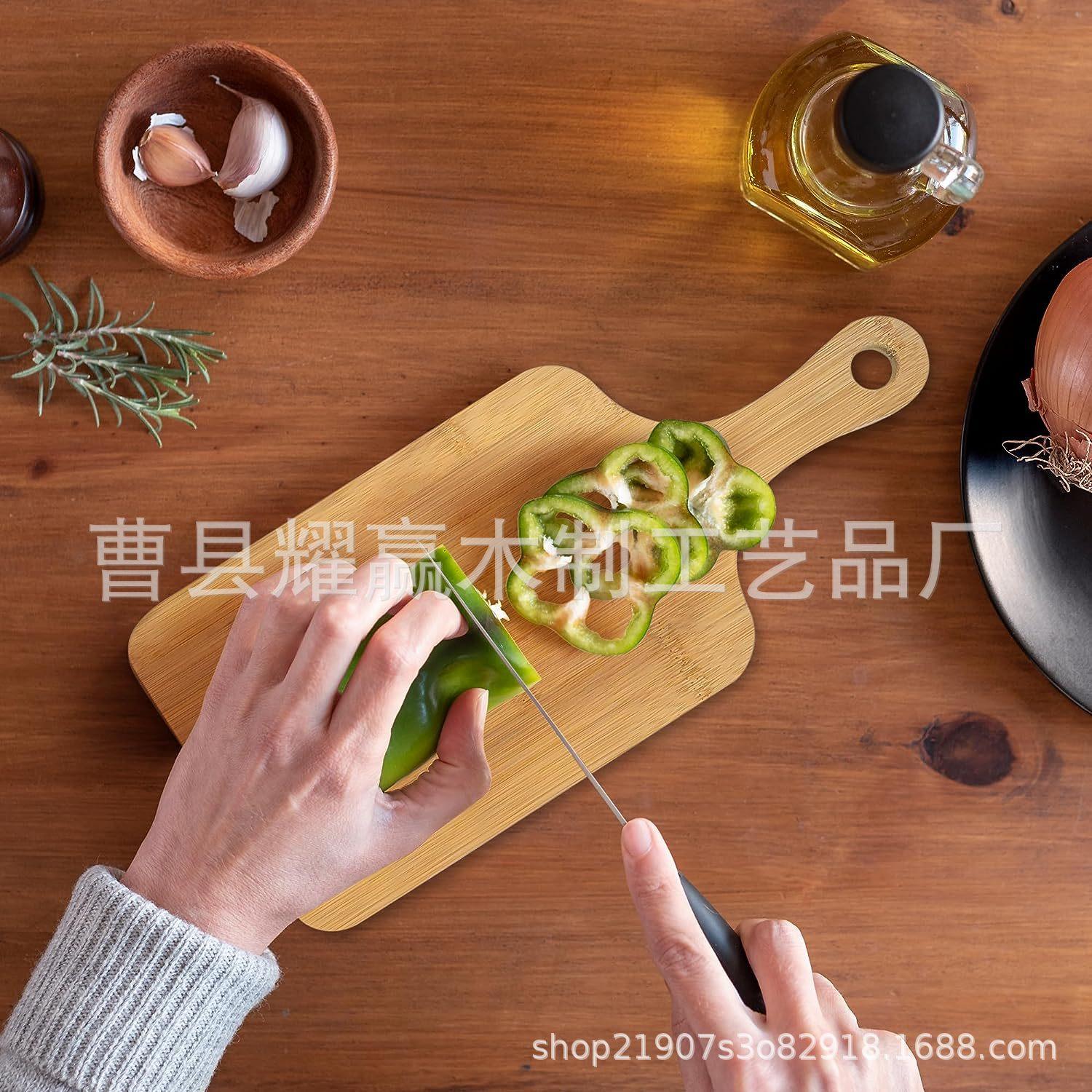 竹木砧板切菜板竹制牛排披萨面包板家用水果板寿司板BSCI