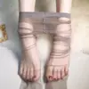Meias 0D com Glitter Fino, Meia-Calça Fina Perolada, Glitter Suave, Virilha Aberta em Linha Única, Meias Sem Despir, Meias Oleosas 8D