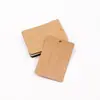 Tarjeta de Exhibición de Joyería de Papel Kraft Marrón Tarjeta de Agarre para Broche en Blanco Nombre de la Tienda 100 Tarjetas para Collares