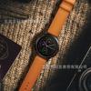 Para Garmin Jiaming vivoactive3/vivomoveHR correa de reloj de primera capa de piel de vaca genuina cola redonda