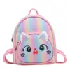 Nova Mochila Escolar Infantil para Jardim de Infância Gatinho Fofo Sinfonia Arco-Íris Mochila para Meninos e Meninas Desenho Animado Moda Mochila Feminina