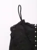 Para Artículo Exclusivo de Venta Caliente Transfronteriza Primavera 2026 Nuevo Estilo Americano Sexy Moda Oscura Ajustado Bordado Transparente Camisola Top