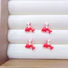 Accesorios de resina para decoración de uñas de dibujos animados de Hello Kitty para vacaciones, flotador rojo grande de Hello Kitty, lazo, palmera, decoraciones de uñas ponibles