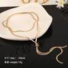 Collar de Acero de Titanio Deslizante de Venta Caliente para Mujer, Cadena Ajustable, Versátil, Sencillo, Moderno, Accesorios de Ropa de Alta Gama