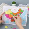 Direto da fábrica de inteligência infantil educação infantil papel quebra-cabeça China mapa geografia ensino mapa do mundo quebra-cabeça