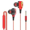 Auriculares Mágicos con Cable de Doble Driver y Micrófono, Auriculares In-Ear para Karaoke, Graves Profundos, Universales para Teléfonos Móviles