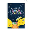 Nova Bandeira de Jardim Popular de Linho da Amazon para o Início das Aulas e Decoração de Casa Padrão de Ônibus Escolar e Material Escolar Venda Direta da Fábrica