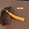 Borla de Seda de Hielo de Poliéster de 12 cm con Hilo Dorado DIY Hecho a Mano Colgante de Borla Hanfu Qipao